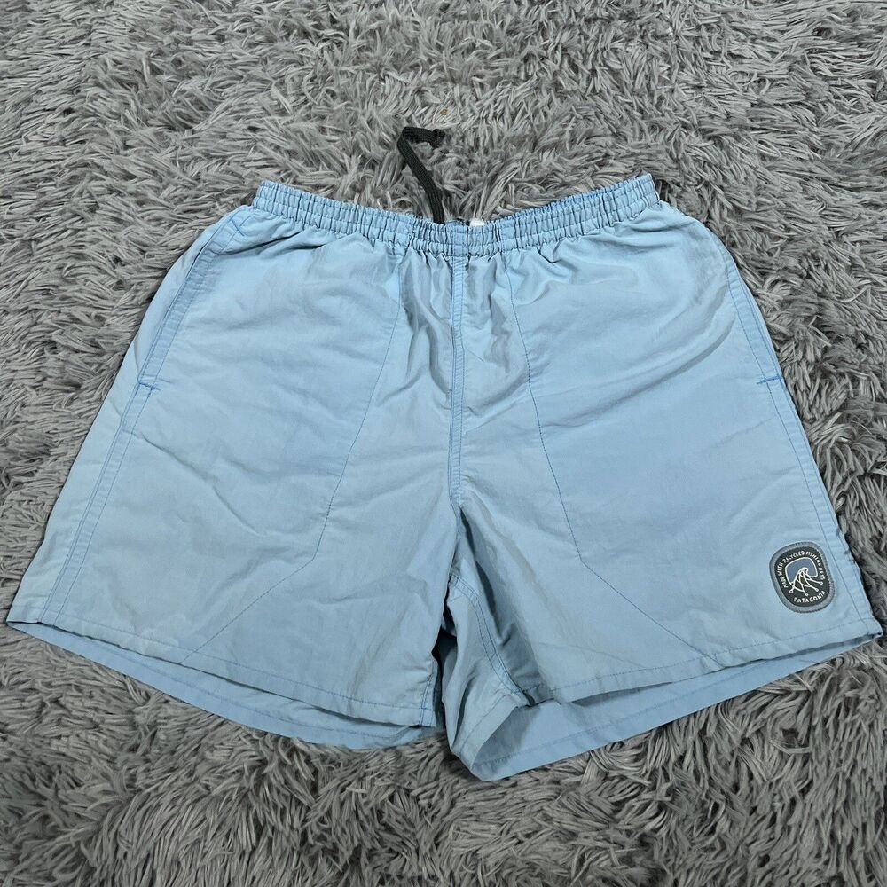Patagonia Shorts Mens Small Blue Baggies Netplus Shells Board Lined Outdoor - Picture 2 of 16